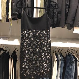 Bailey44 lace overlay little black dress